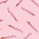 Creative,Medicinal,Pattern,From,Syringes,Of,Pink,Background.,Colorful,Concept